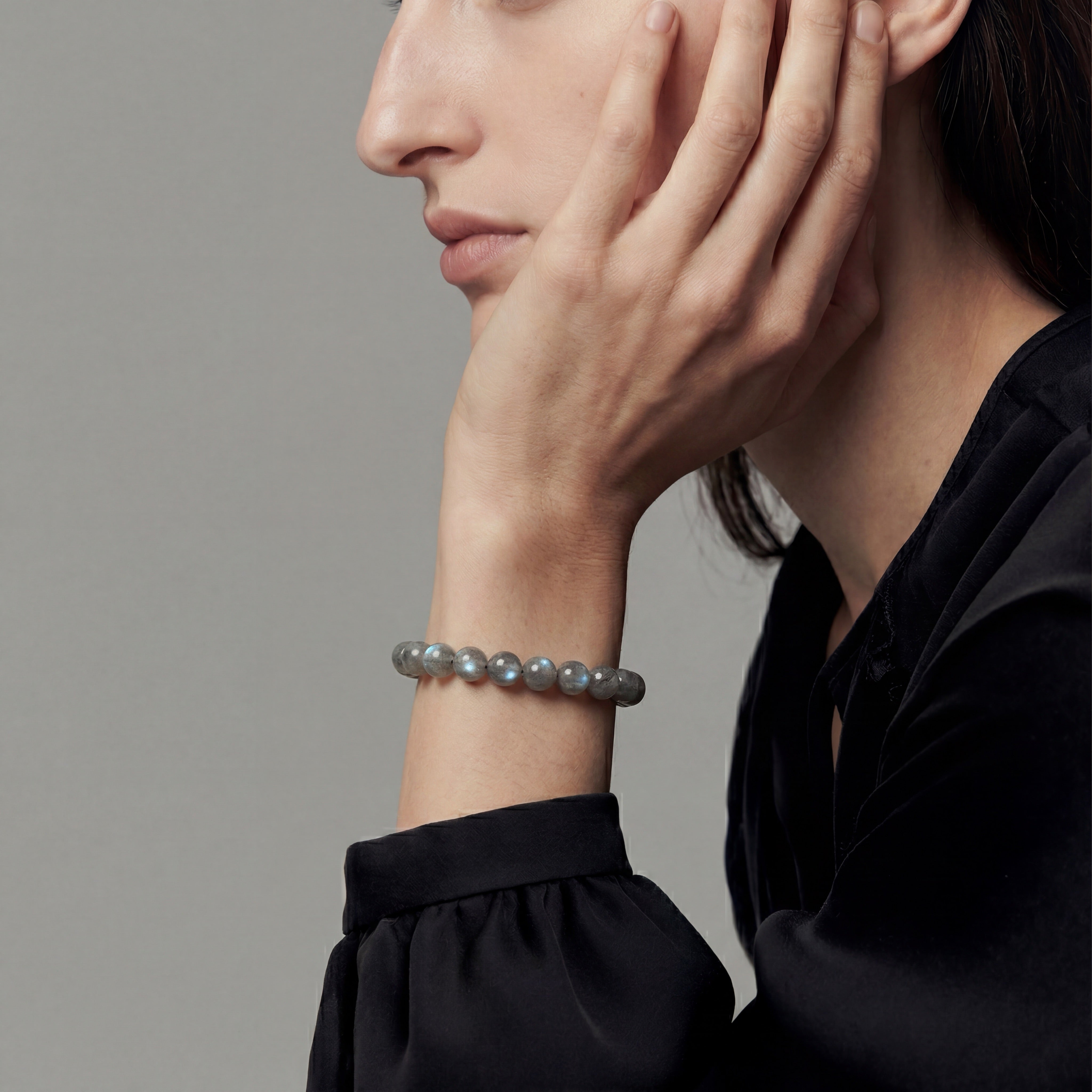 Grey Moonstone Bracelet