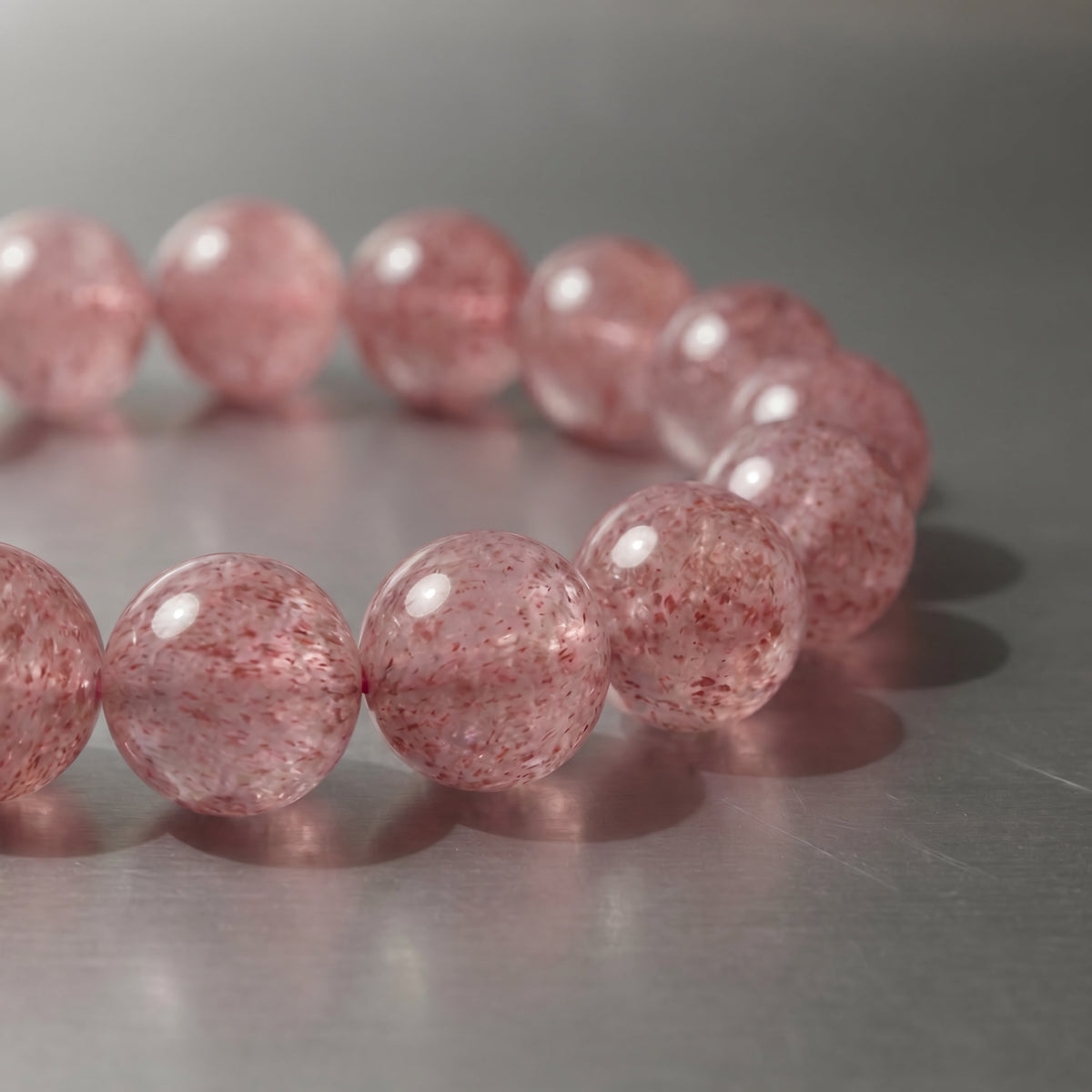 Strawberry Quartz Bracelet