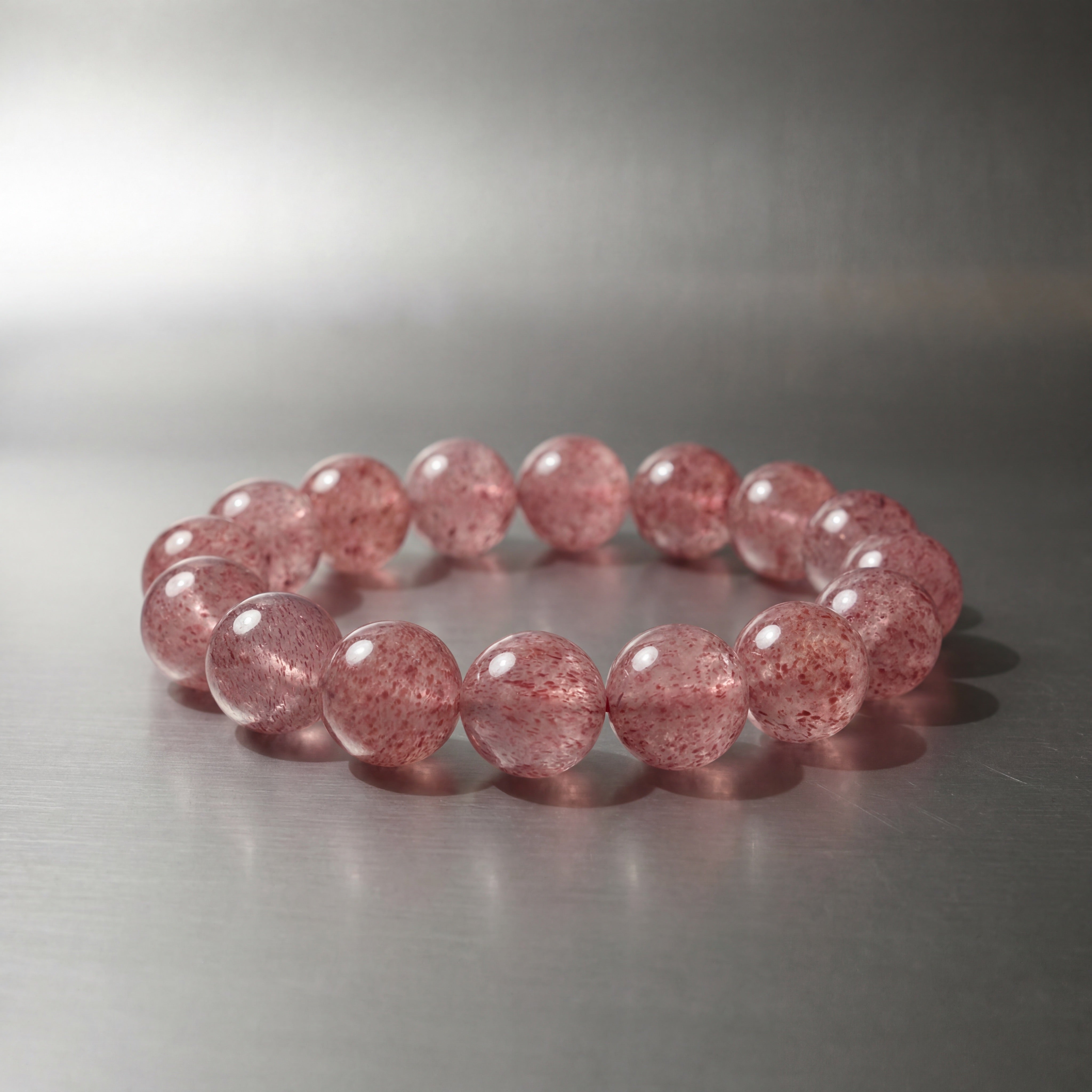 Copper Rutilated Quartz Bracelet