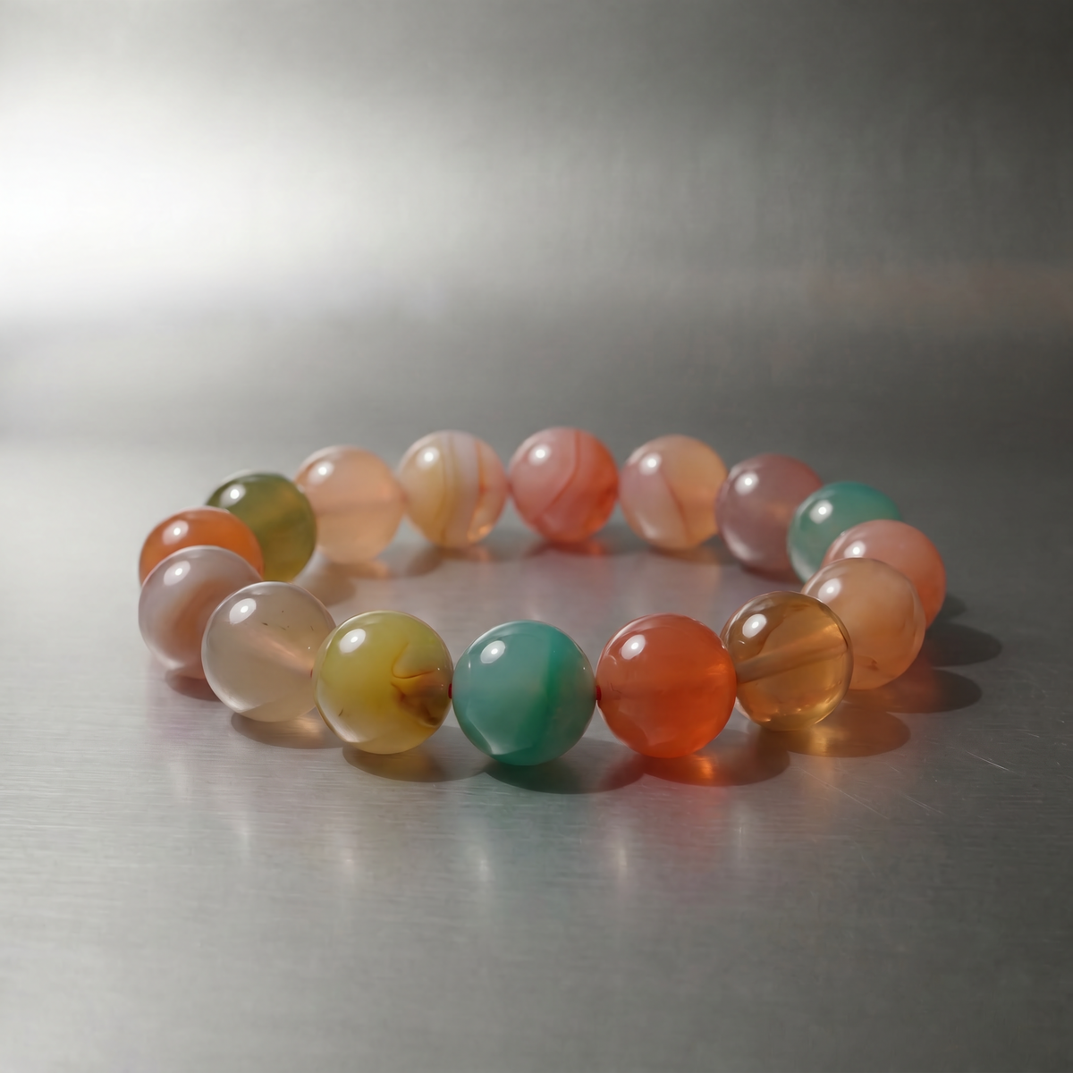 Multicolor Agate Bracelet
