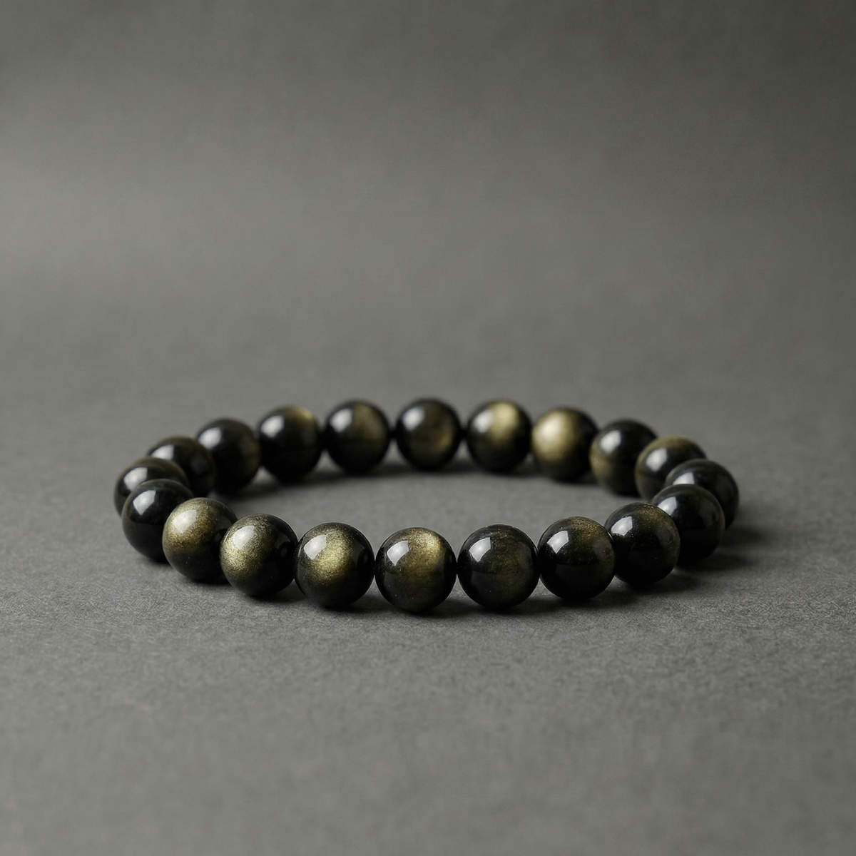 Gold Sheen Obsidian Bracelet