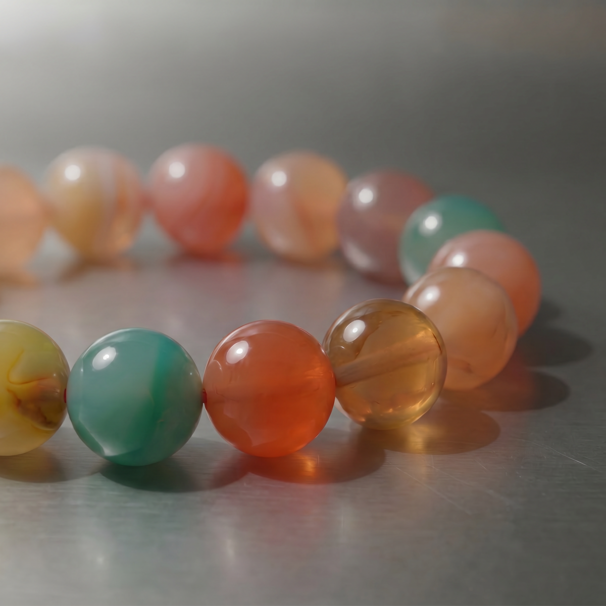 Multicolor Agate Bracelet