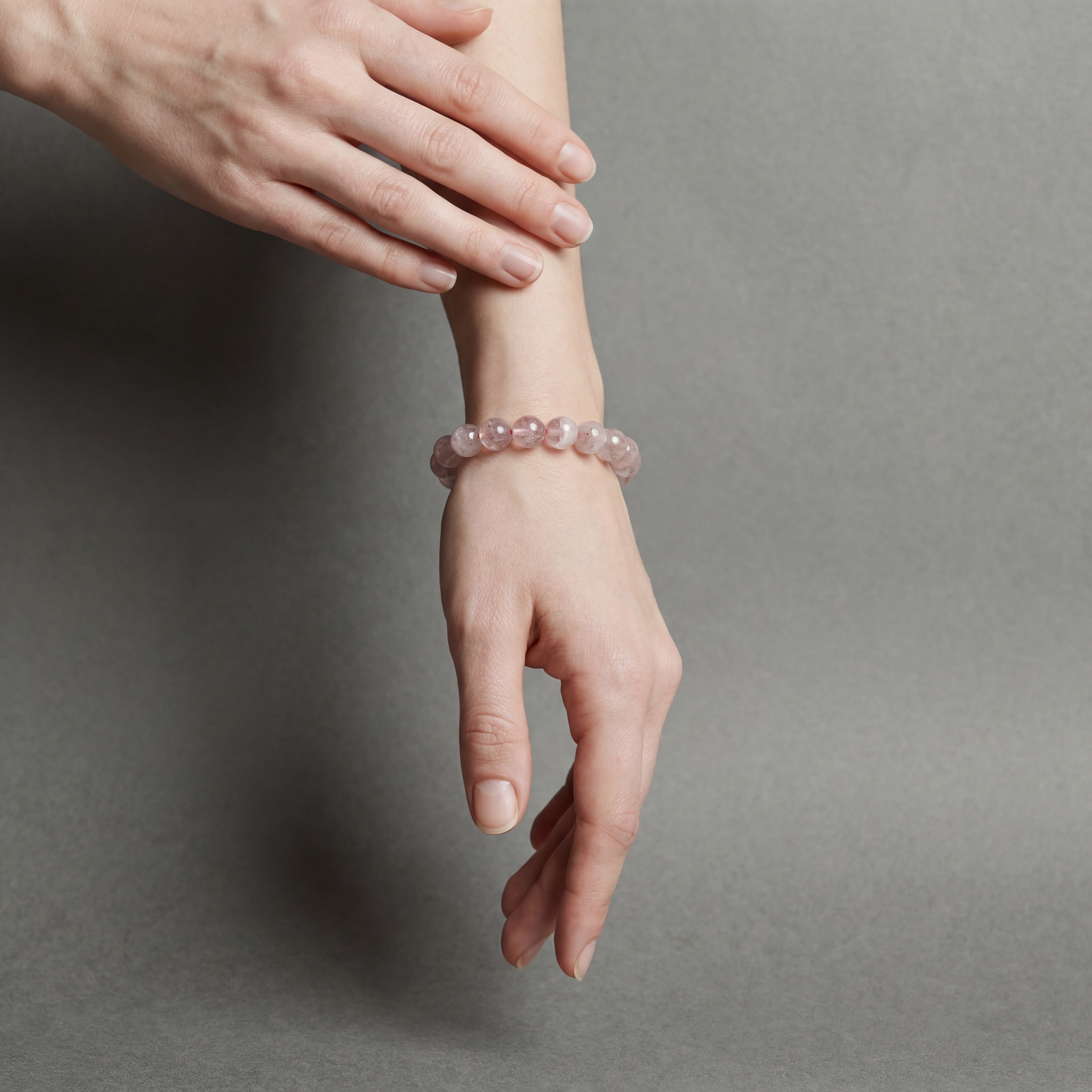 Snowflake Phantom Quartz Bracelet